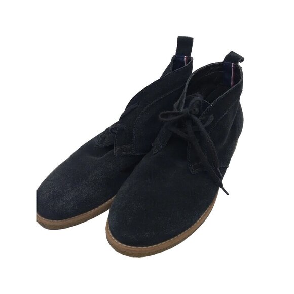 Tommy Hilfiger Blaze Black Suede Chukka Boots Womens Size US 10 M READ - Picture 1 of 16